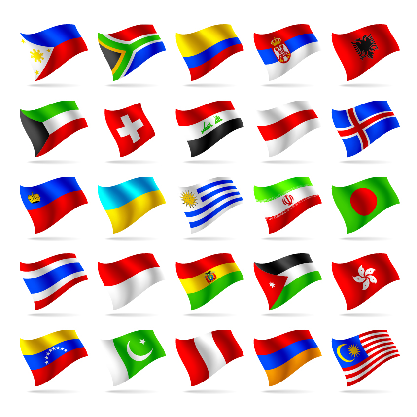 free vector Countries and regions flag flag vector